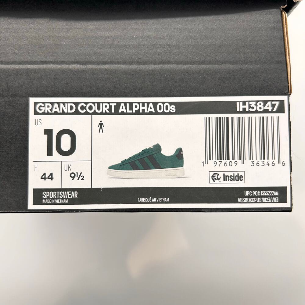 New Adidas Grand Court Alpha 00s Shoes Men's Size 10 Green Sneakers IH3847 - Picture 9 of 9